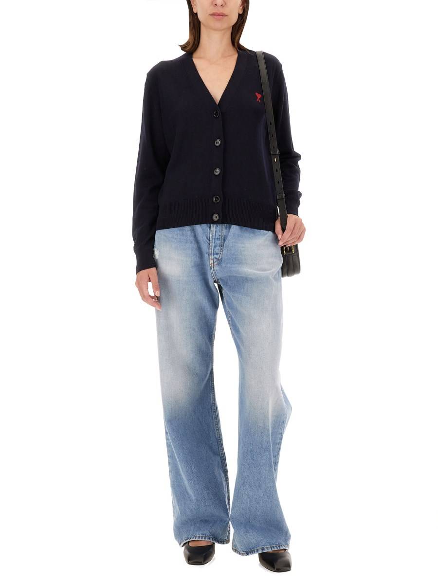 AMI PARIS CARDIGAN CON LOGO Prezzo Ridotto