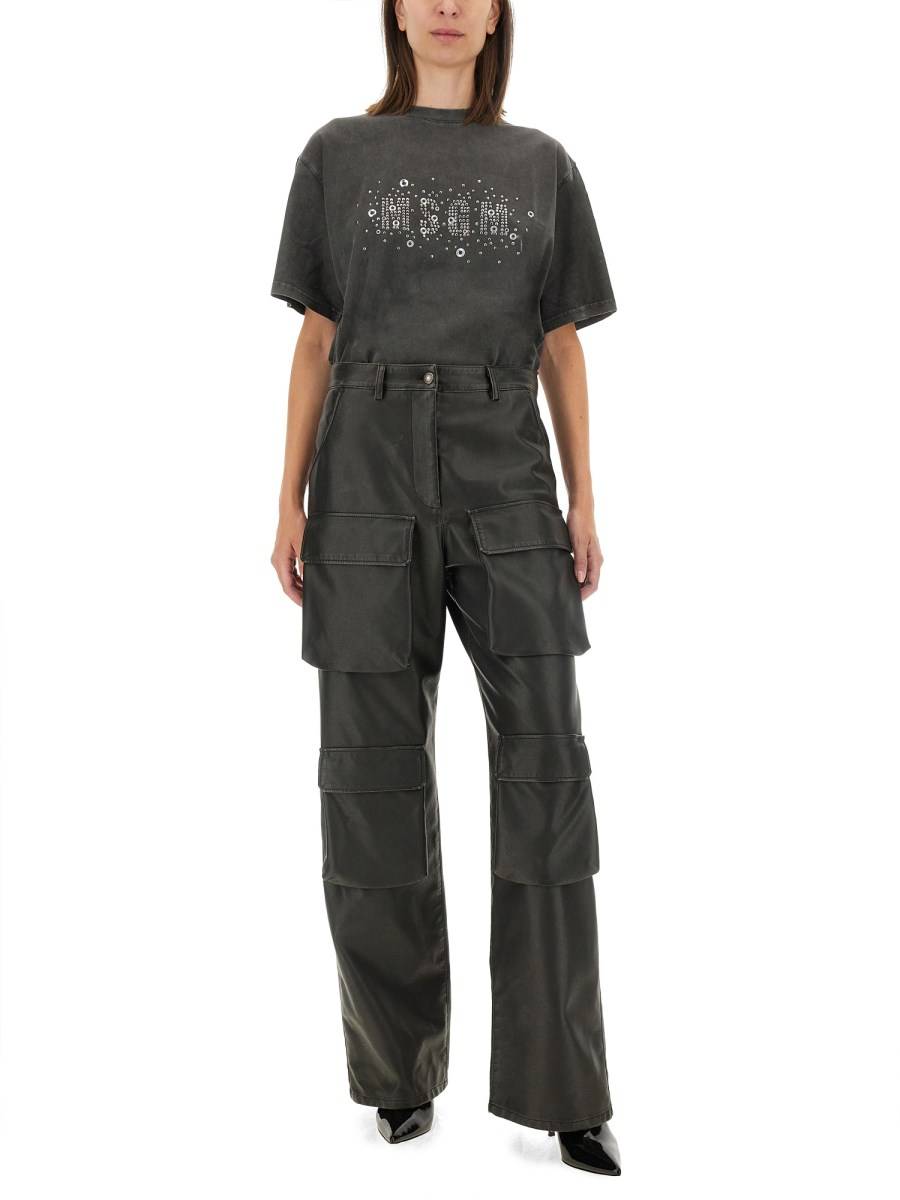 MSGM T-SHIRT IN JERSEY DI COTONE CON LOGO Hotsell