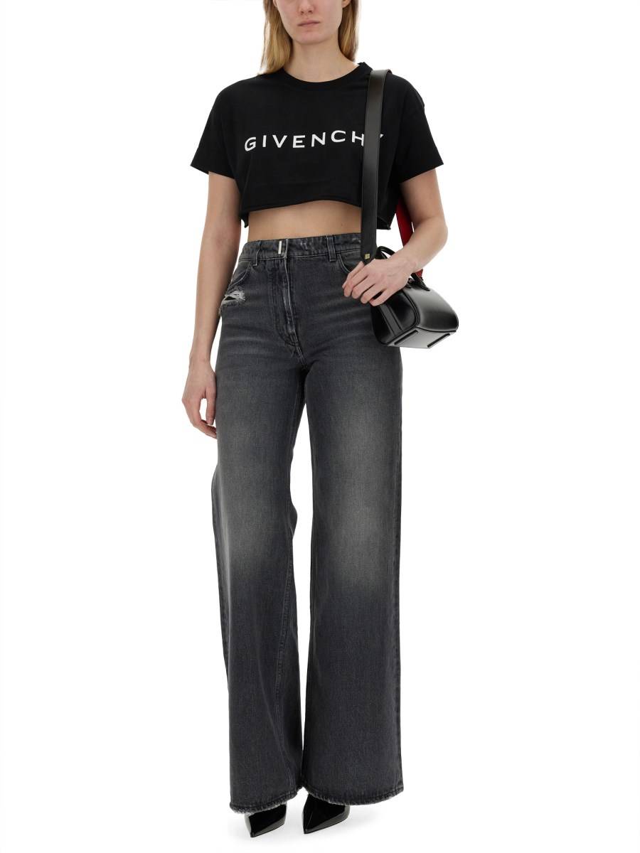 GIVENCHY T-SHIRT IN JERSEY DI COTONE CON LOGO In Saldo