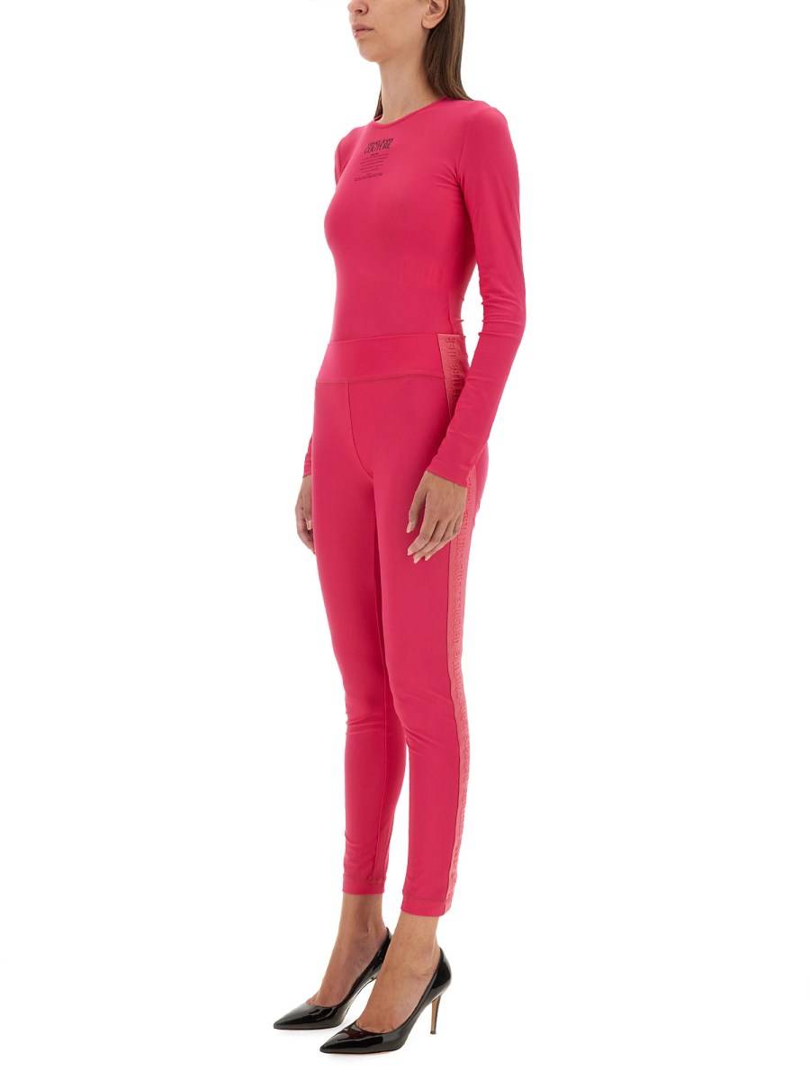 VERSACE JEANS COUTURE LEGGINGS CON LOGO Italia