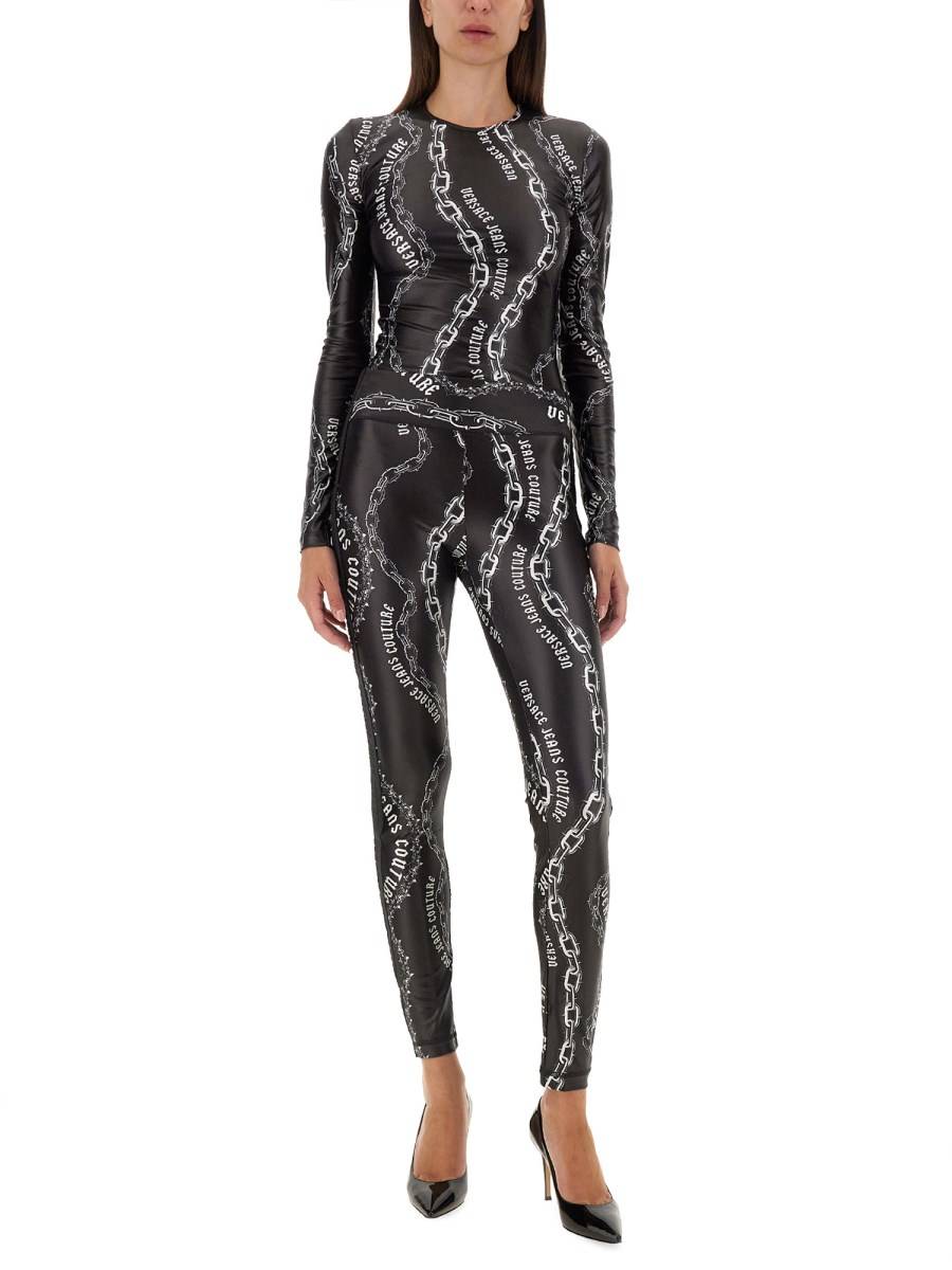 VERSACE JEANS COUTURE LEGGINGS CON LOGO 2025