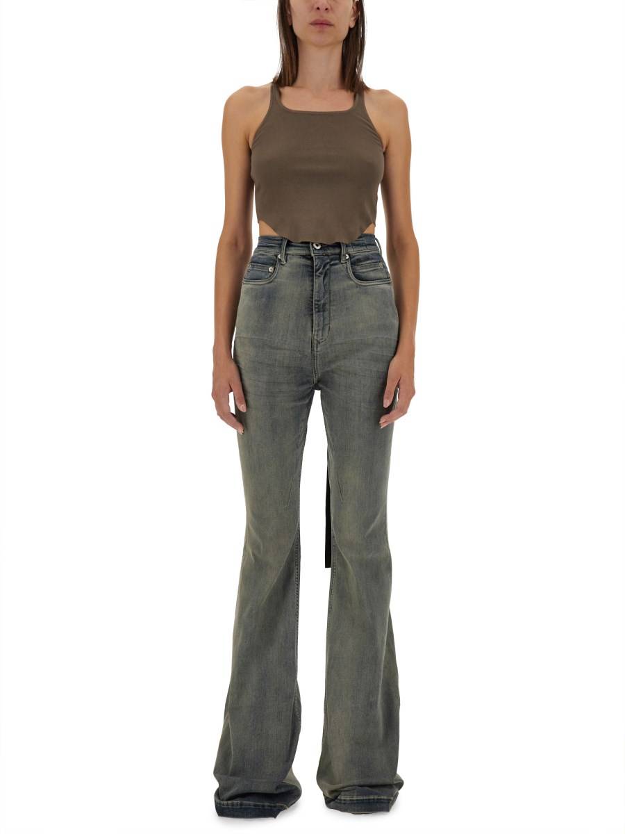 RICK OWENS DRKSHDW TANK TOP CROPPED Consegna Veloce