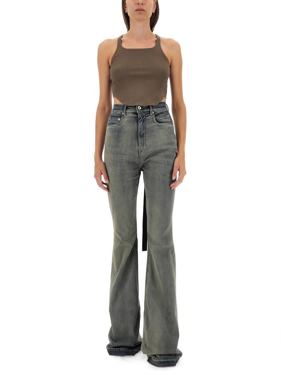 RICK OWENS DRKSHDW PANTALONE IN DENIM Convenienza