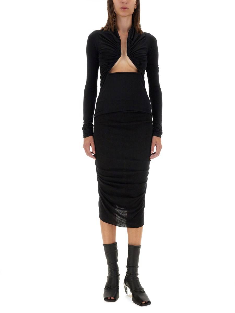 RICK OWENS T-SHIRT PRONG IN NYLON Offerte