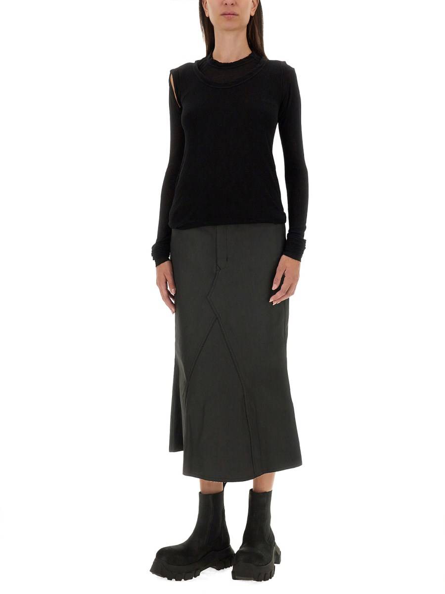RICK OWENS GONNA IN DENIM Vendita Economica