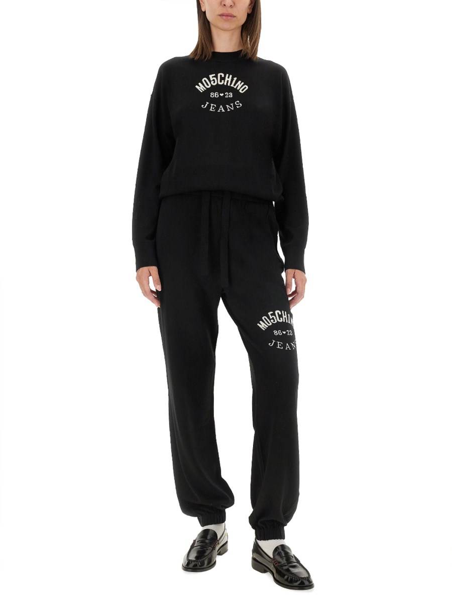 MOSCHINO JEANS MAGLIA IN LANA CON LOGO Italy