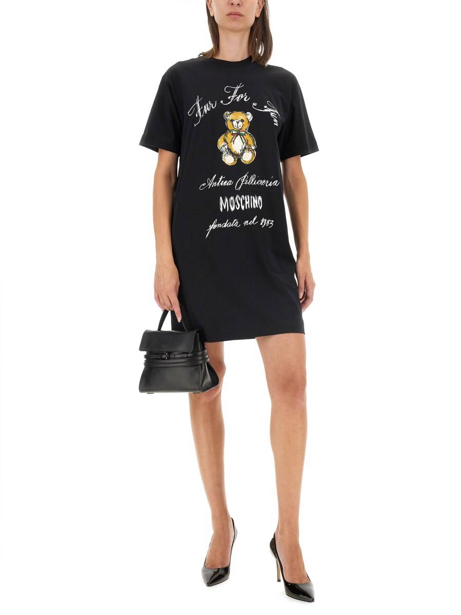 MOSCHINO ABITO IN COTONE CON LOGO Promozione