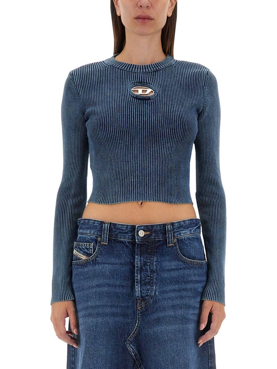DIESEL TOP IN COTONE CON LOGO Spedizione Gratuita