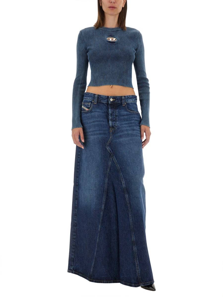 DIESEL TOP IN COTONE CON LOGO Spedizione Gratuita