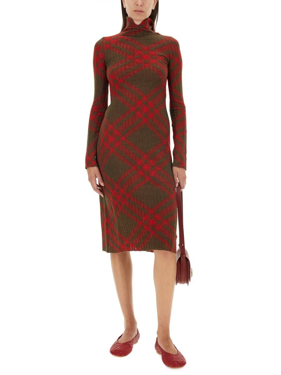 BURBERRY ABITO IN MISTO LANA CHECK Qualità Garantita
