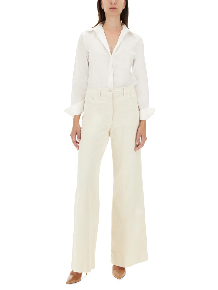 ASPESI PANTALONE PALAZZO IN LANA Consegna Veloce
