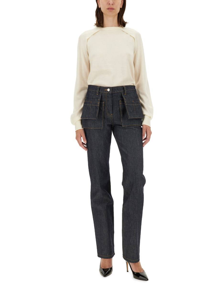 HELMUT LANG MAGLIA IN LANA E SETA Offerta