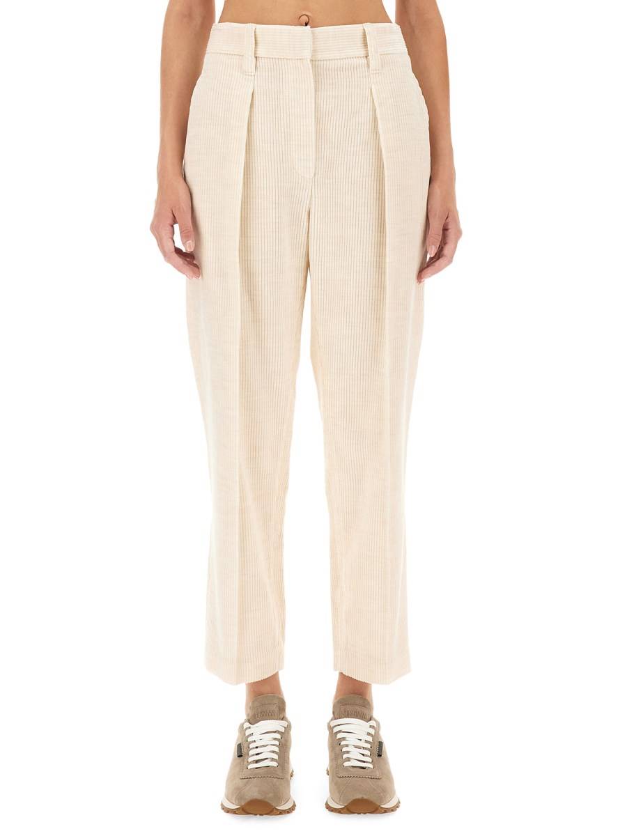 BRUNELLO CUCINELLI PANTALONE REGULAR FIT IN MISTO VISCOSA Hotsell