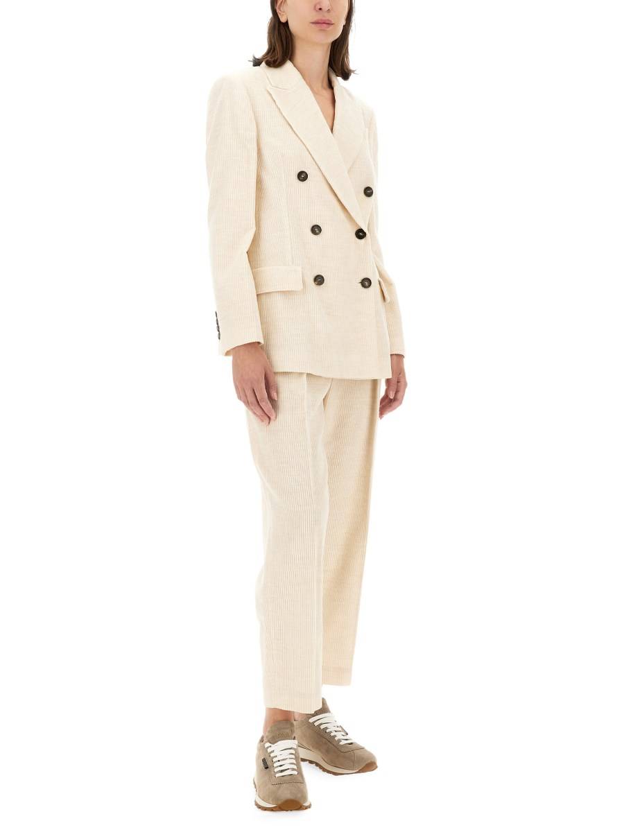 BRUNELLO CUCINELLI PANTALONE REGULAR FIT IN MISTO VISCOSA Hotsell