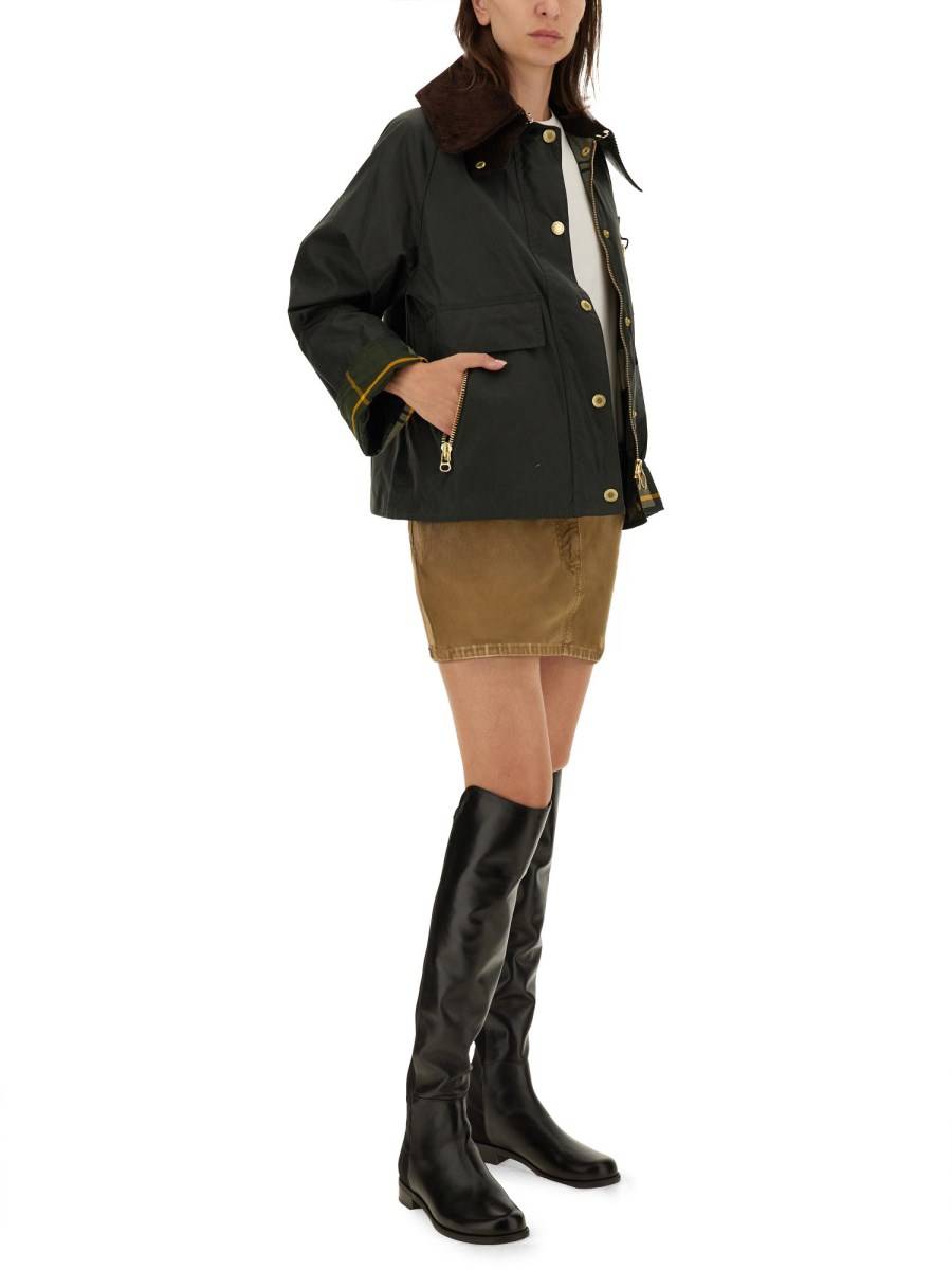 BARBOUR GIACCA CATTON IN COTONE CERATO Online Outlet