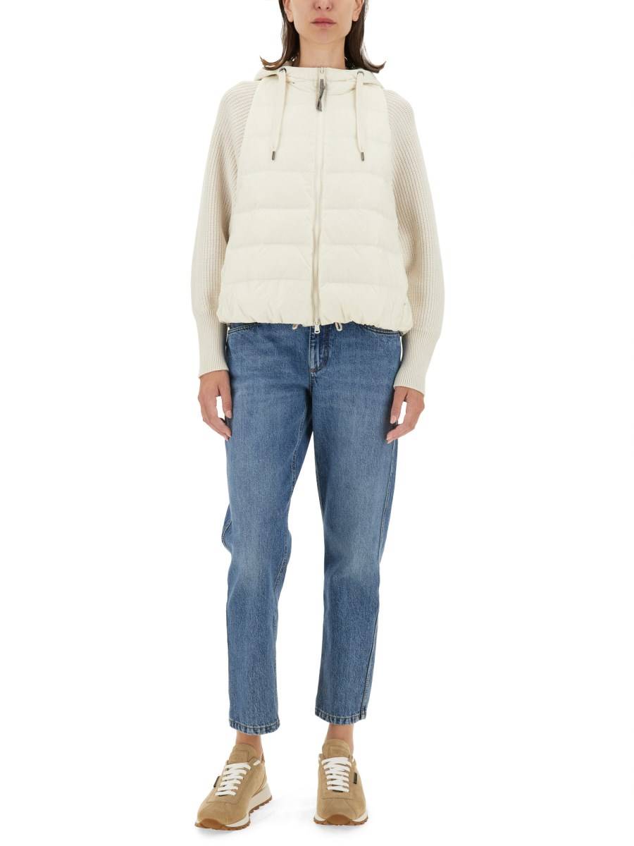 BRUNELLO CUCINELLI PIUMINO IN NYLON Prezzo basso