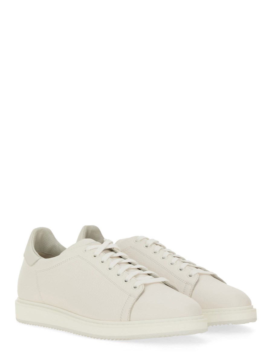 BRUNELLO CUCINELLI SNEAKER IN PELLE CON LOGO 50% di sconto con spedizione gratuita