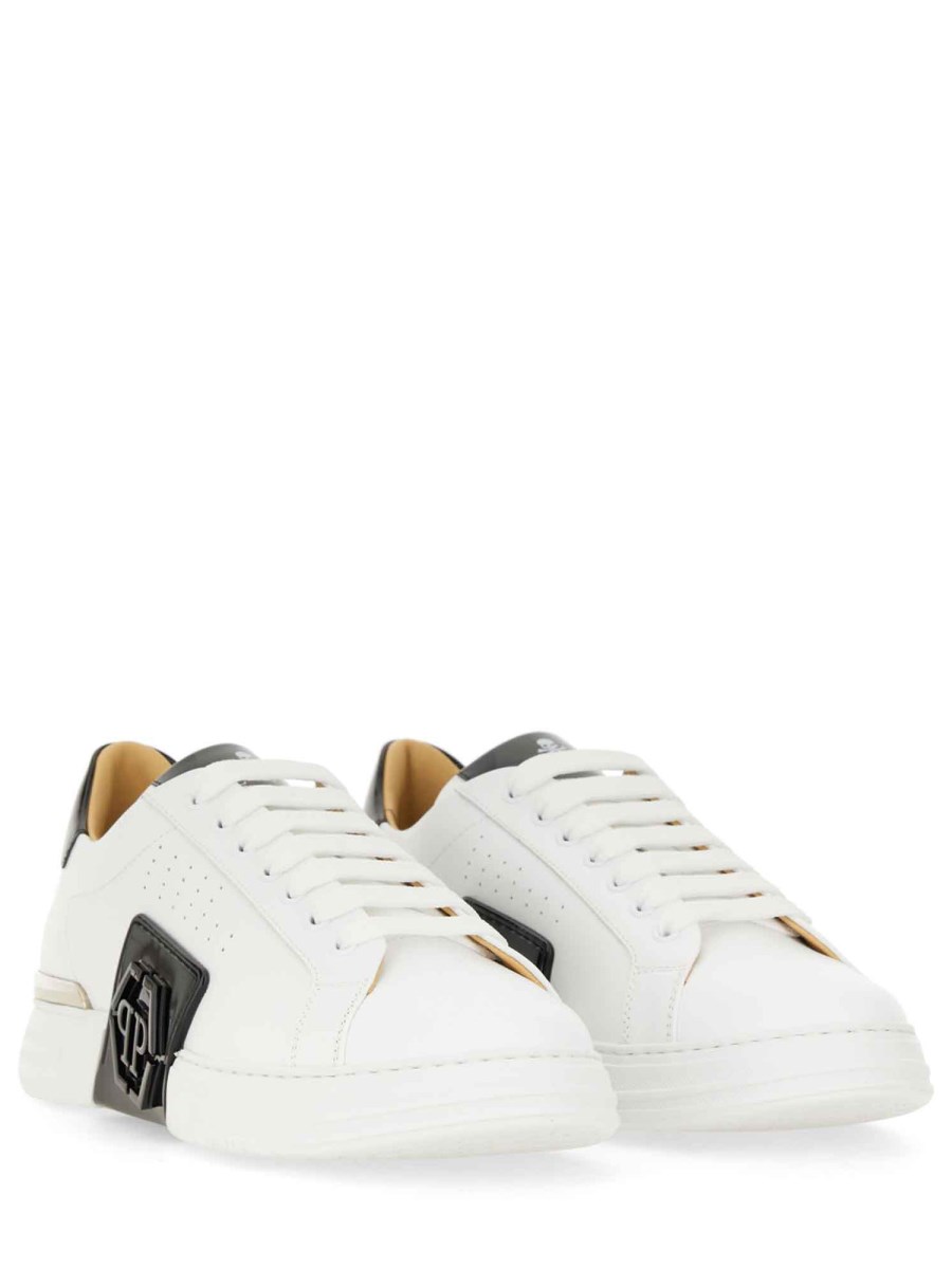 PHILIPP PLEIN SNEAKER IN PELLE CON LOGO Sconto di tempo limitato