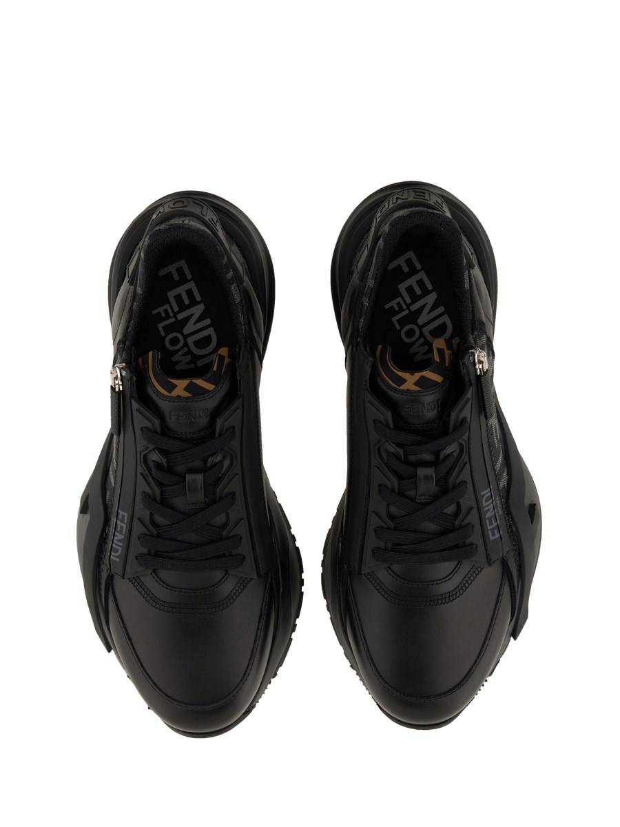 FENDI SNEAKER FENDI FLOW IN PELLE Latest fashion