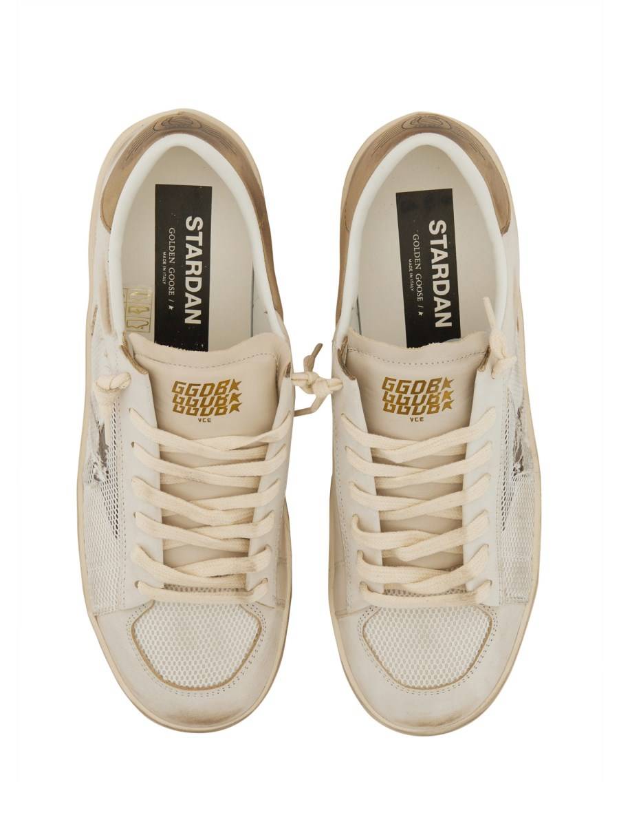 GOLDEN GOOSE SNEAKER "STARDAN" IN RETE E PELLE NABUK Rilascio limitato