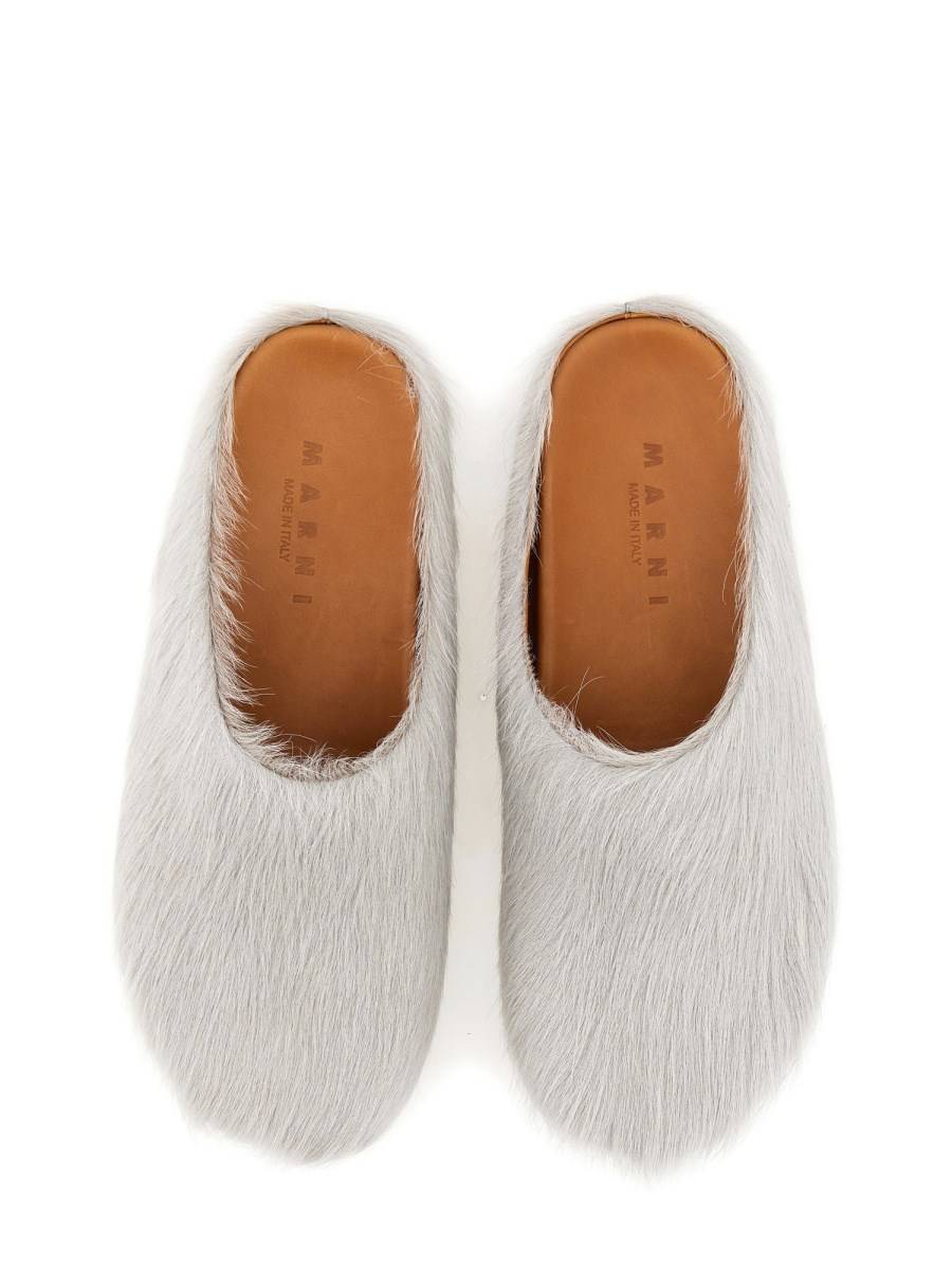 MARNI SABOT FUSSBETT IN PELLE Discount Store per i nuovi prodotti