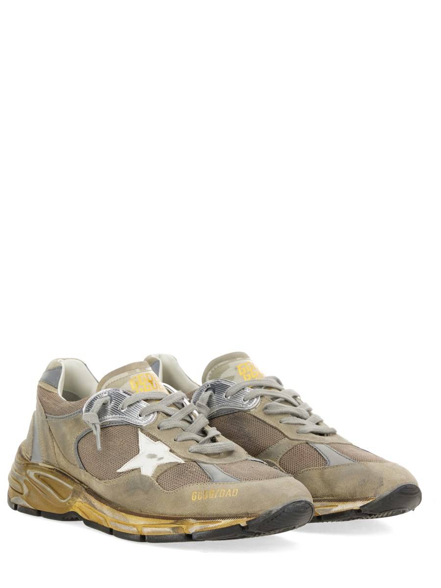 GOLDEN GOOSE SNEAKER RUNNING DAD IN PELLE E MESH In vendita