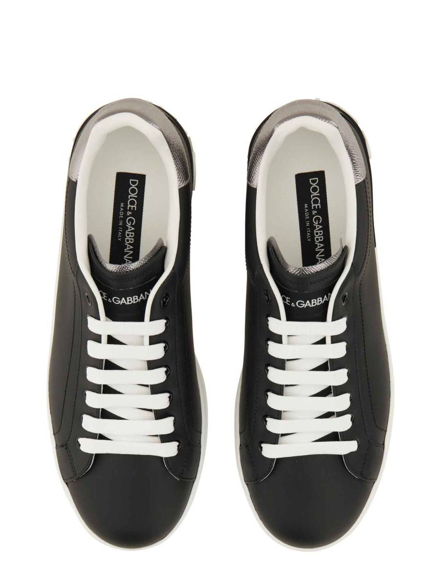 DOLCE & GABBANA SNEAKER PORTOFINO IN PELLE Sconti questo mese