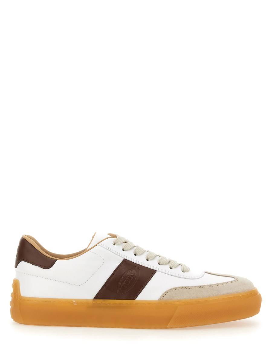 TOD&#39;S SNEAKER IN PELLE CON LOGO