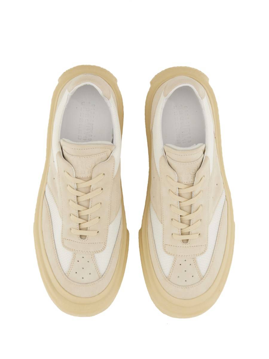 MM6 MAISON MARGIELA SNEAKER CHUNKY GAMBETTA IN PELLE Consegna Veloce