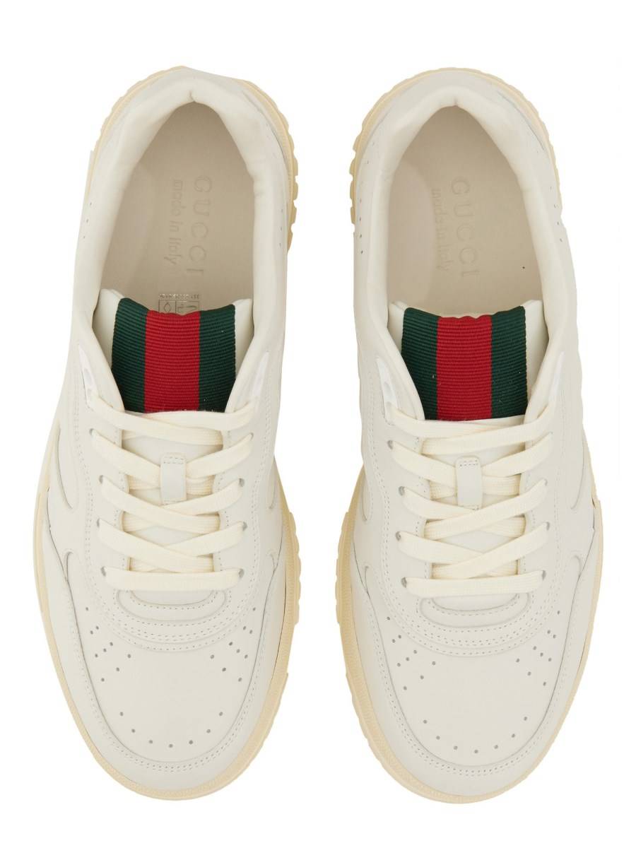 GUCCI SNEAKER RE-WEB IN PELLE Outlet