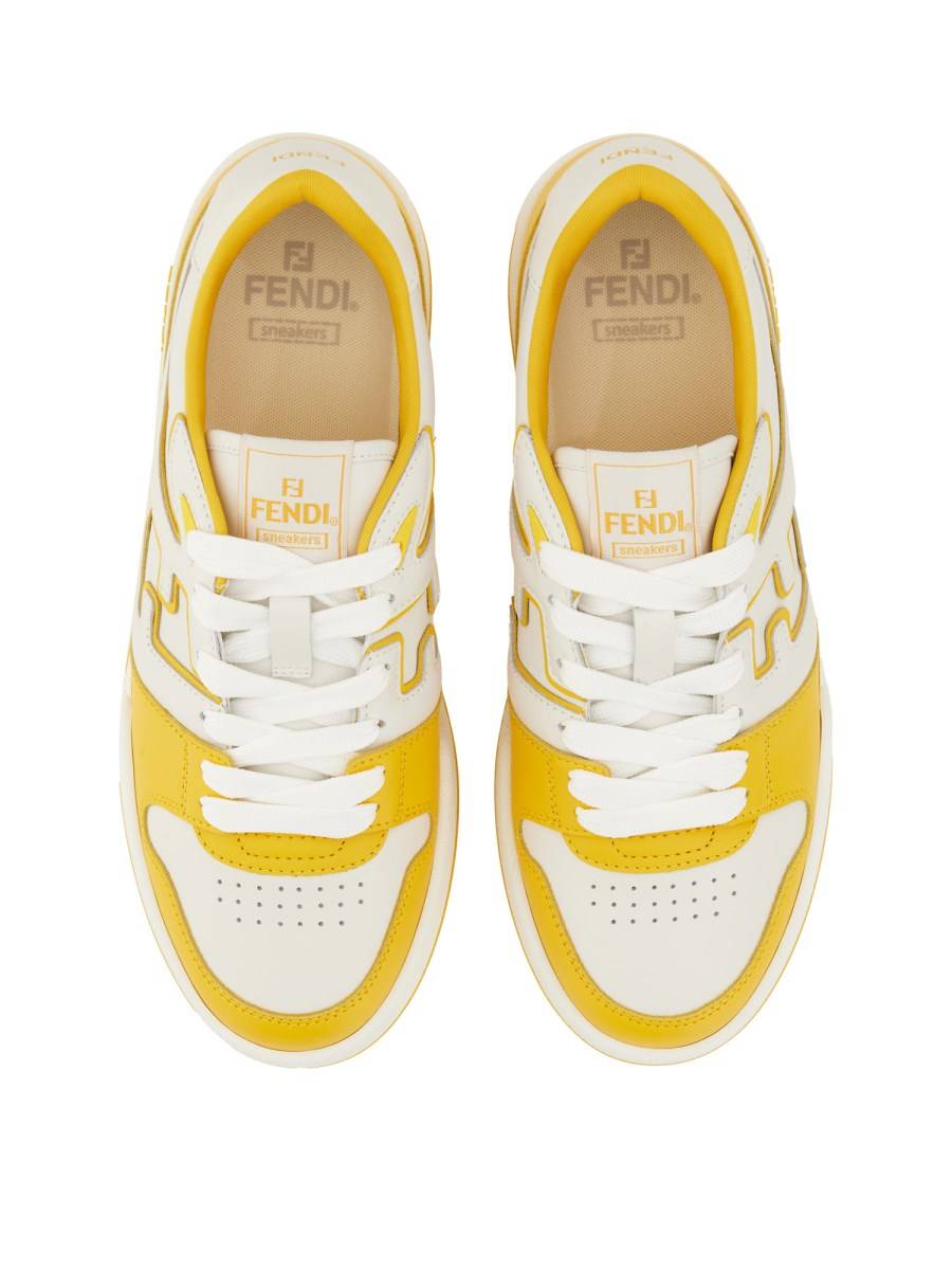 FENDI SNEAKER "MATCH" IN PELLE Saldi