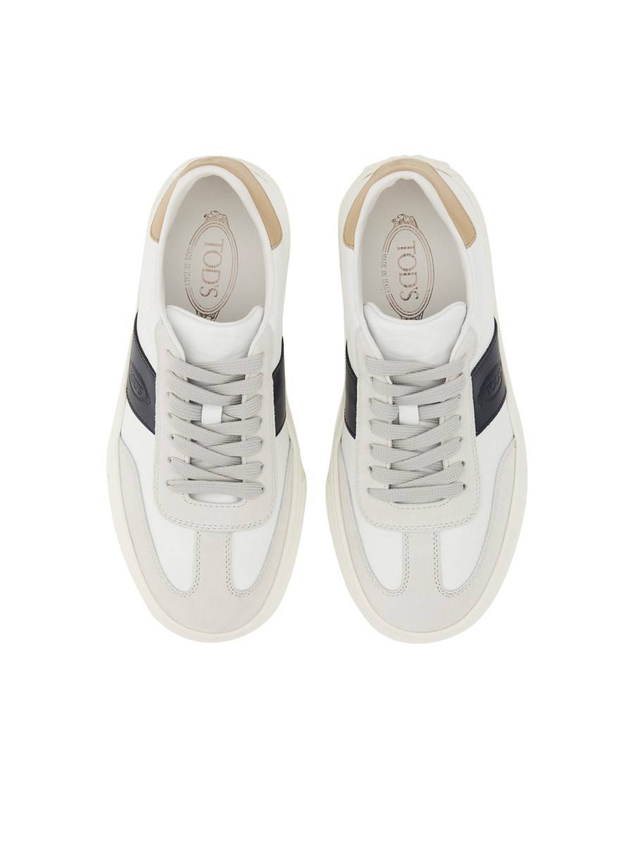 TOD&#39;S SNEAKER IN PELLE CON LOGO Shopping online