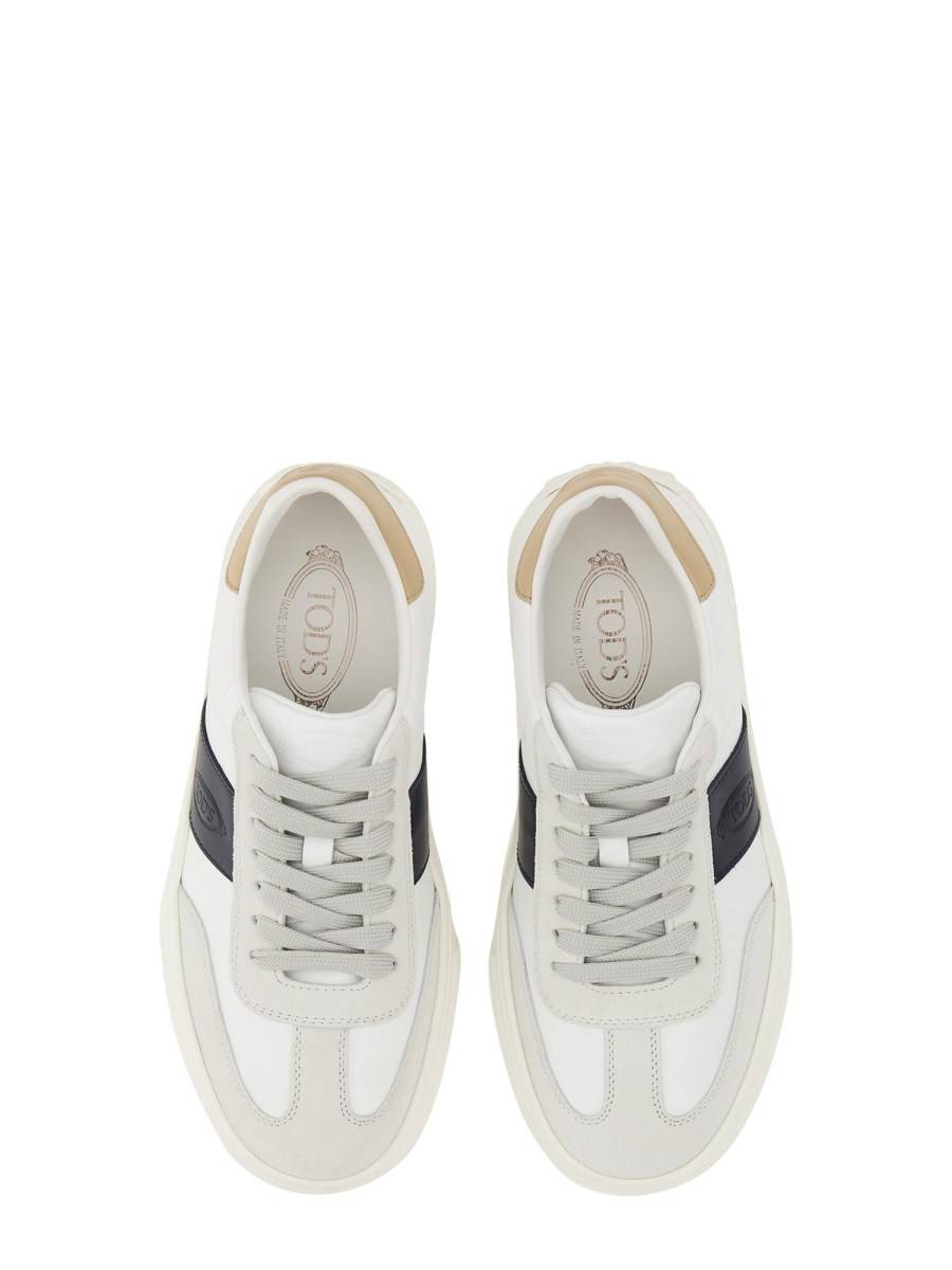TOD&#39;S SNEAKER IN PELLE CON LOGO Shopping online