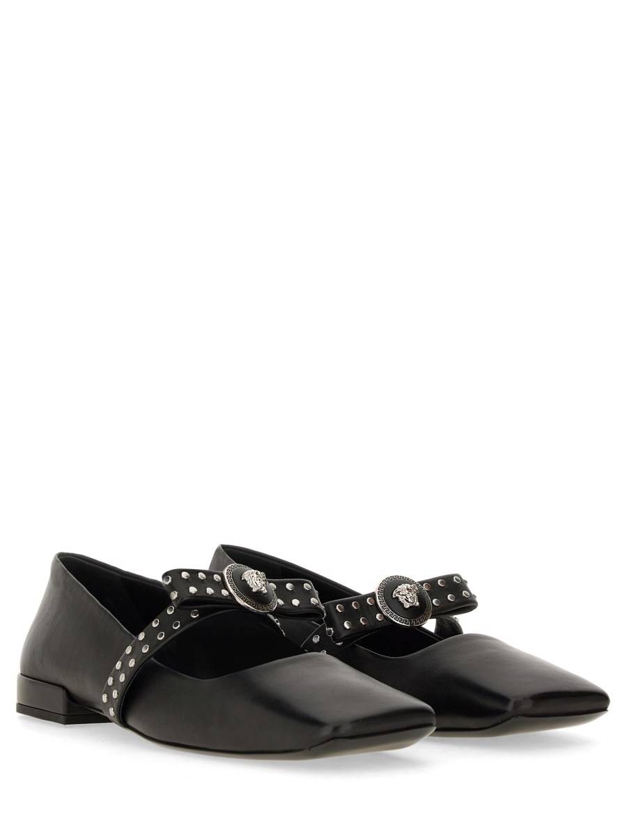 VERSACE BALLERINA "GIANNI" RIBBON CON BORCHIE Hotsell