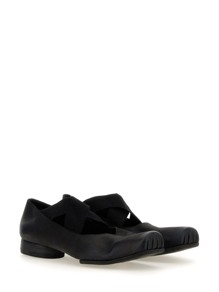 UMA WANG BALLERINA IN PELLE CON FASCE ELASTICHE Flash Sale
