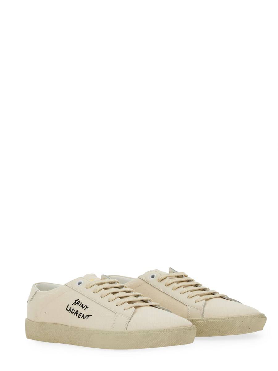 SAINT LAURENT SNEAKER COURT SL/066 CON LOGO RICAMATO Offerta San Valentino