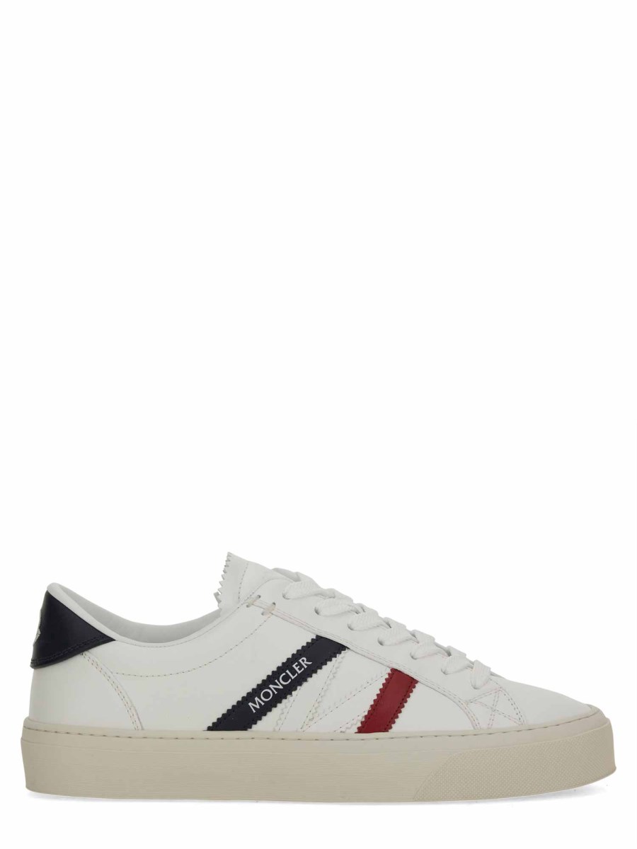 MONCLER SNEAKER MONACO2 IN PELLE Vendita Economica