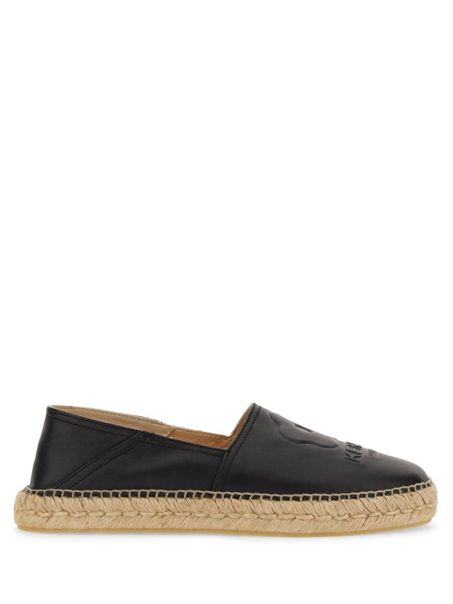 KENZO ESPADRILLA CON LOGO IN PELLE Offerte stagionali