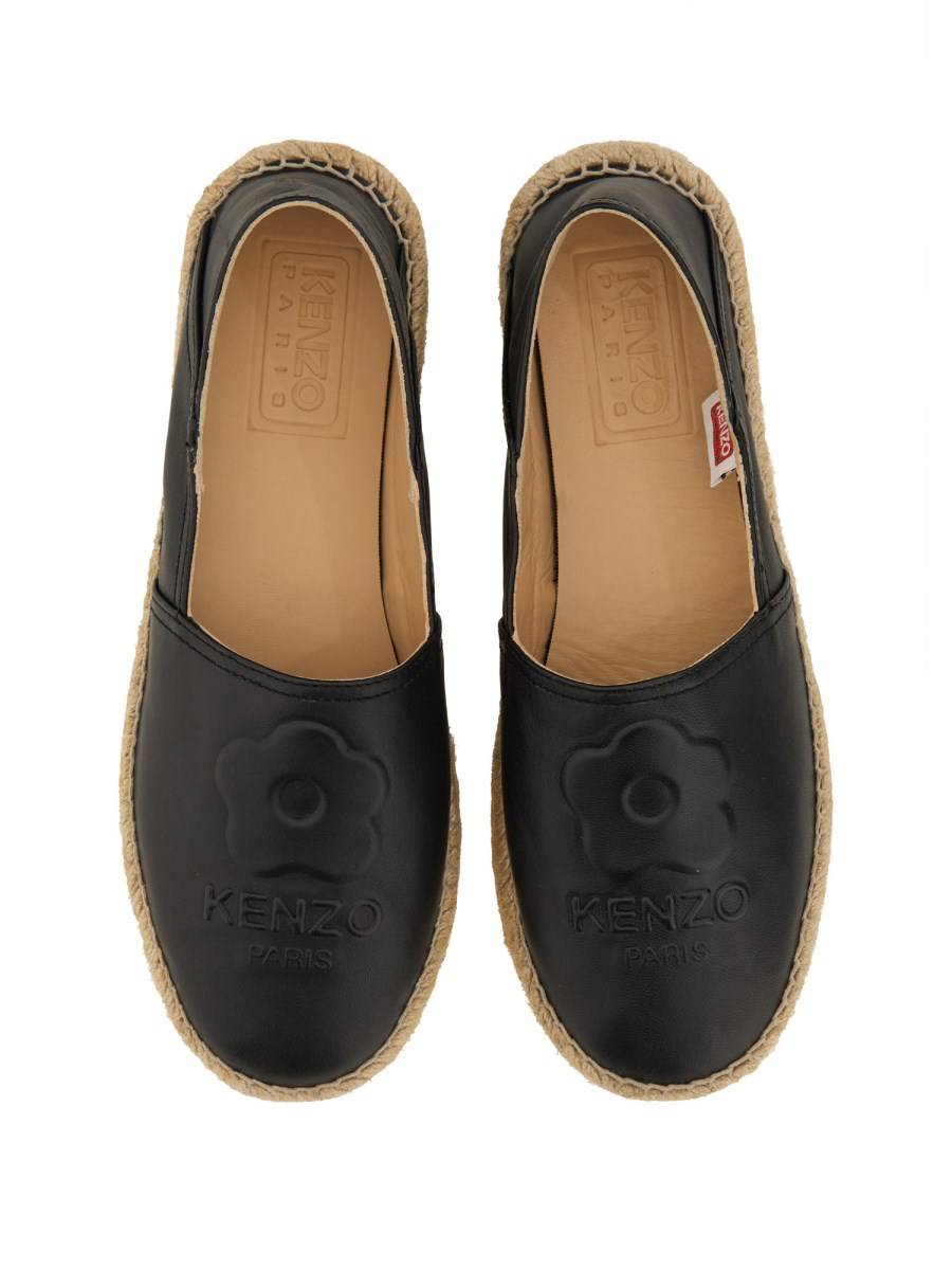 KENZO ESPADRILLA CON LOGO IN PELLE Offerte stagionali