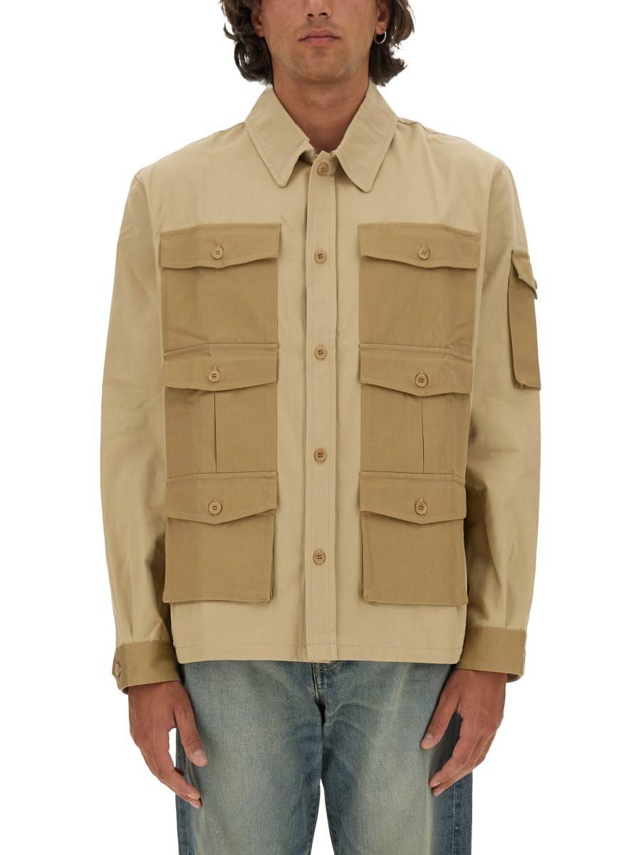 KENZO CAMICIA CARGO IN COTONE Promozione temporanea