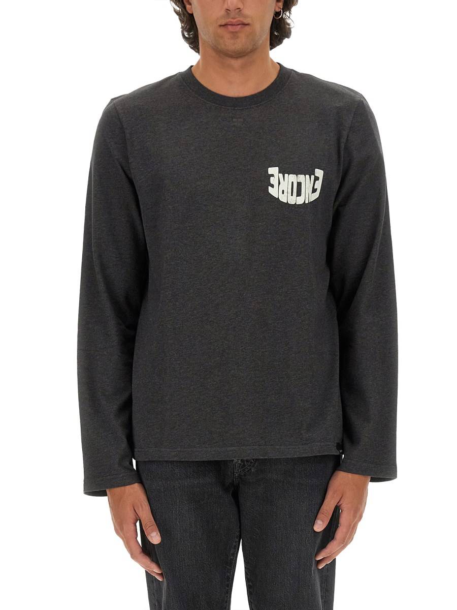 COURREGES T-SHIRT IN JERSEY DI COTONE CON PATCH LOGO Fino al 65% di sconto