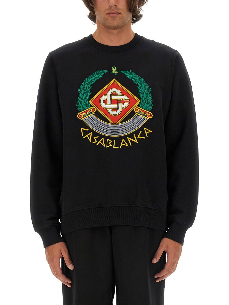 CASABLANCA FELPA IN COTONE CON LOGO Offerta speciale della fabbrica