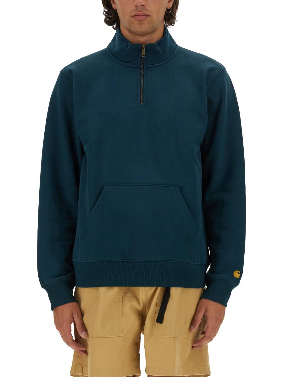 CARHARTT WIP FELPA CON MEZZA ZIP Sostegno trimestrale