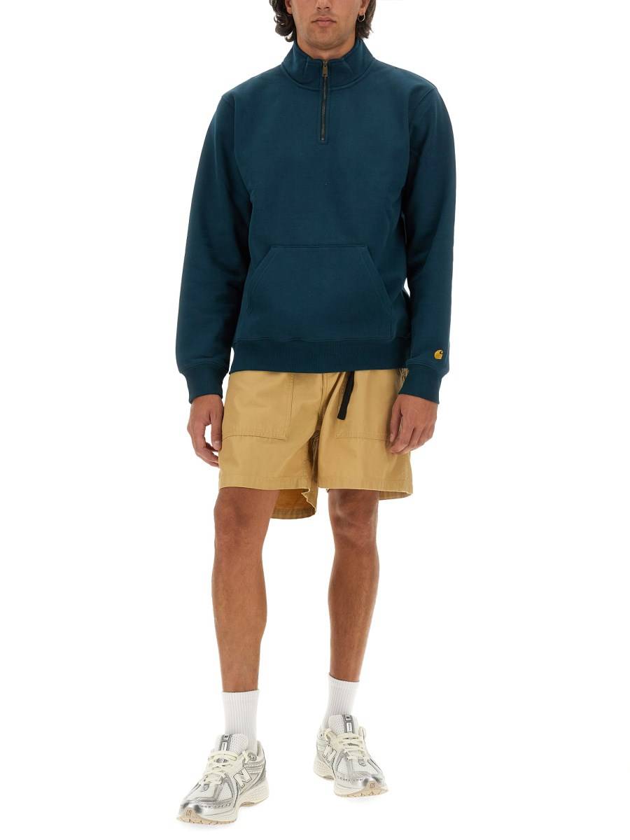 CARHARTT WIP FELPA CON MEZZA ZIP Sostegno trimestrale