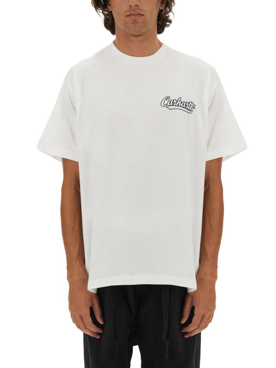 CARHARTT WIP T-SHIRT CON LOGO IN COTONE ORGANICO Fino al 55% di sconto