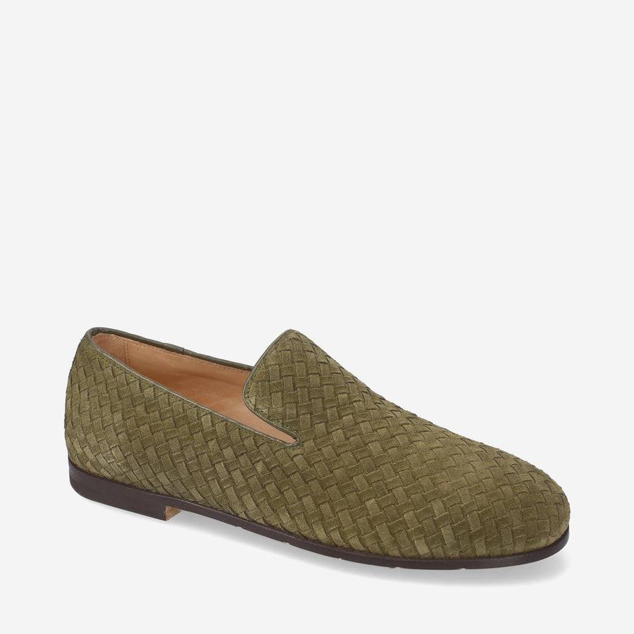 Premiata Slip-on Arden 32154G in camoscio intrecciato Sottocosto