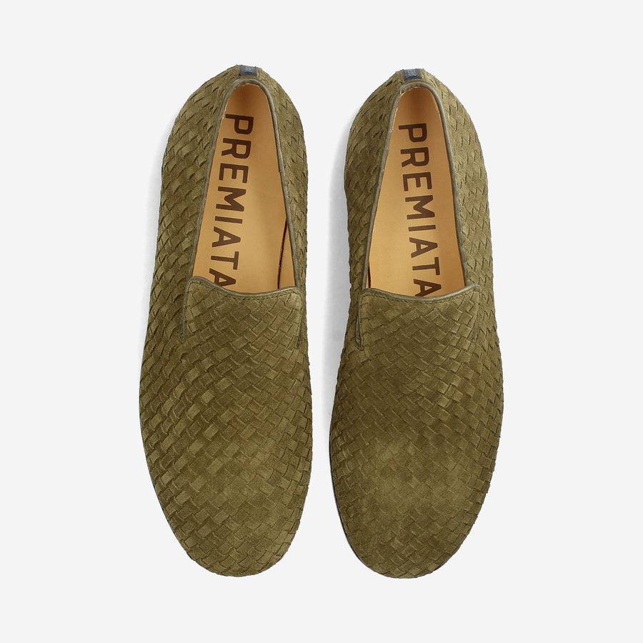 Premiata Slip-on Arden 32154G in camoscio intrecciato Sottocosto