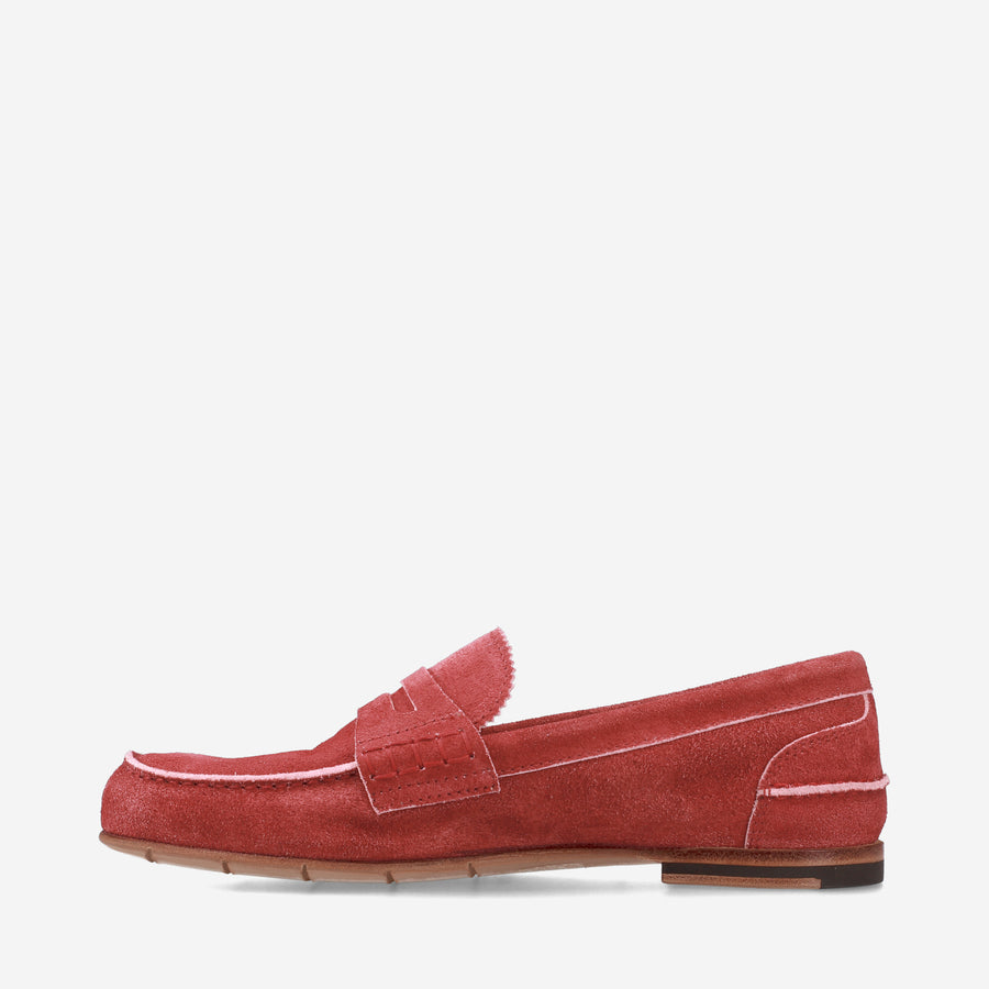 Premiata Mocassini M6780B in suede cardinale Duty-free