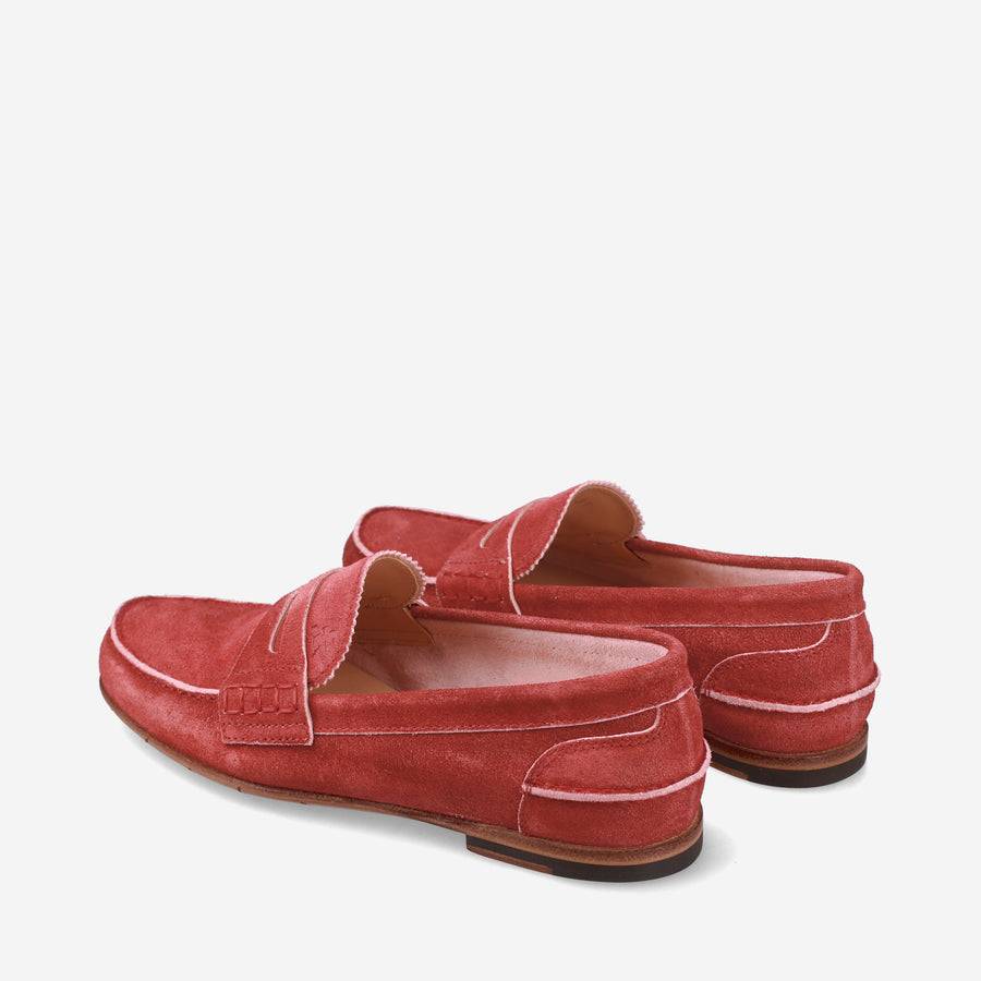 Premiata Mocassini M6780B in suede cardinale Duty-free