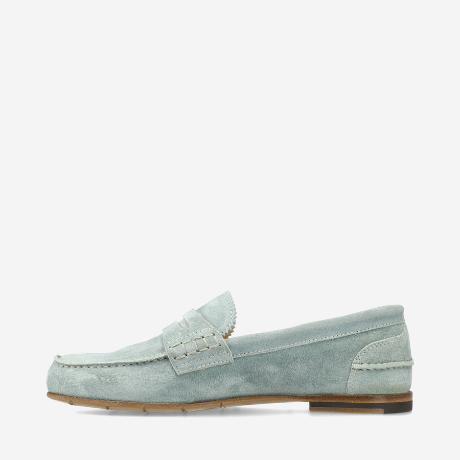 Premiata Mocassini M6780A in suede alga 50% di sconto per tempo limitato
